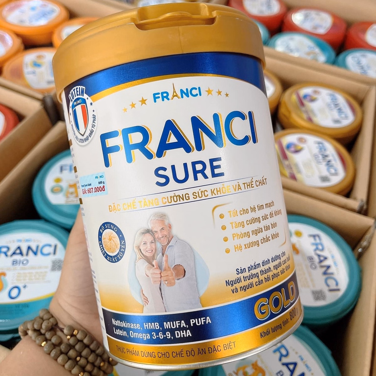 Sữa Bột Tăng Cường Sức Khỏe Và Thể Chất Sure Gold 800G - Franci - Ảnh 2