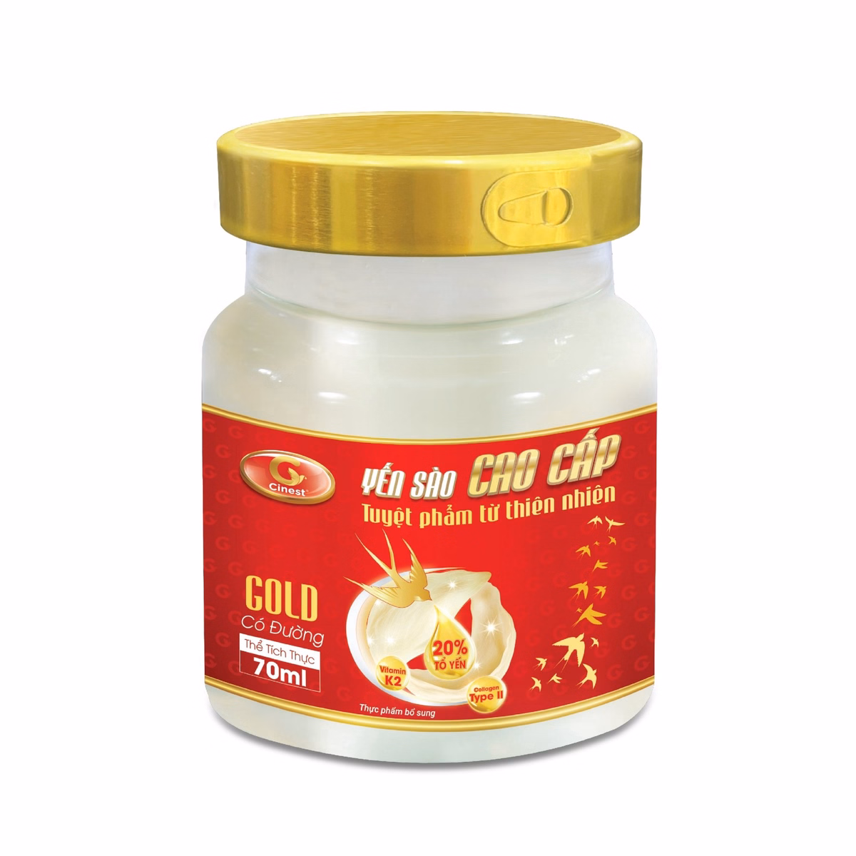 Yến Sào Cinest 20% Gold Có Đường 70Ml - Franci