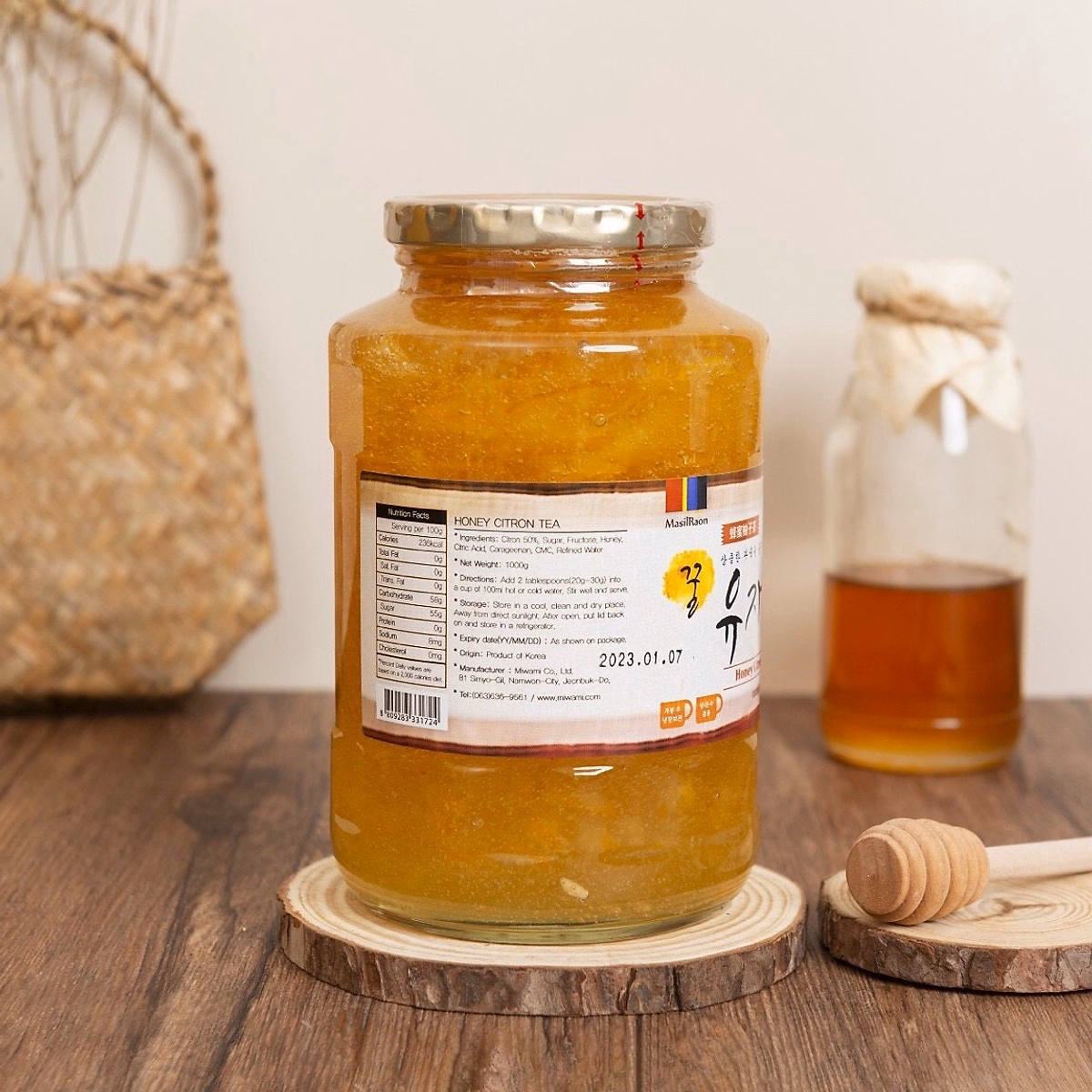 Mật Ong Chanh Hàn Quốc 1 Kg - Miwami - Ảnh 2