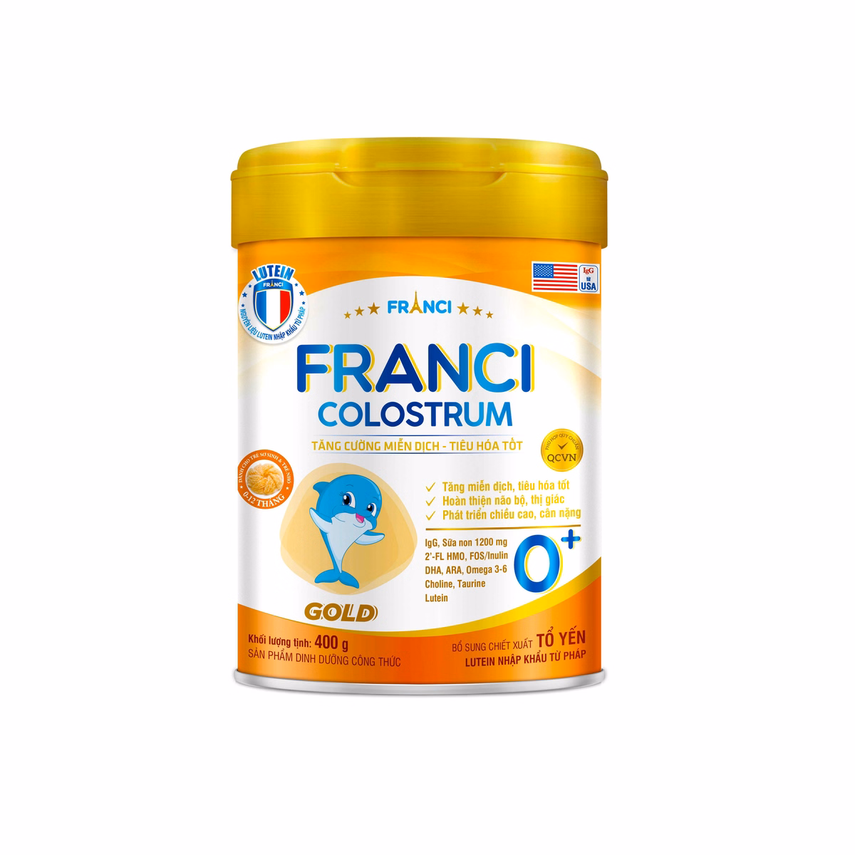 Sữa Bột Franci Colostrum 0+ Gold 0-12 Tháng 400G - Franci