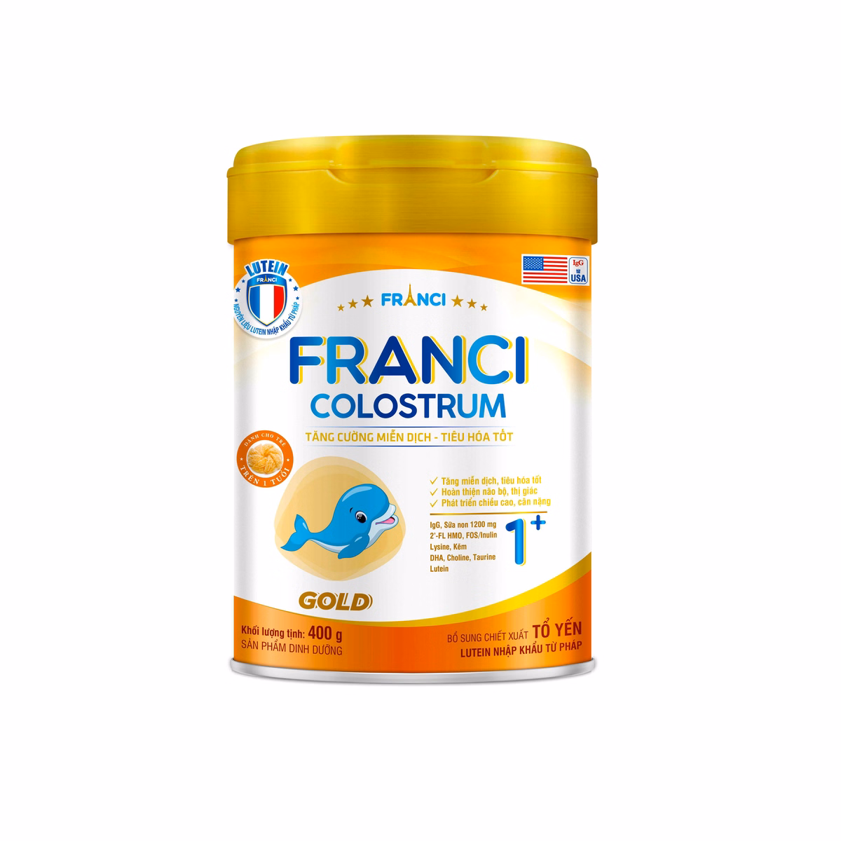 Sữa Bột Franci Colostrum 1+ Gold 1 Tuổi Trở Lên 400G - Franci