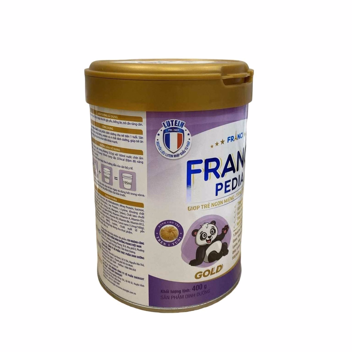 Sữa Bột Franci Pedia Gold, 1 Tuổi Trở Lên 400G - Franci - Ảnh 2