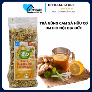 Trà Gừng Cam Sả Hữu Cơ Giảm Ho, Giải Cảm 100G - Bio