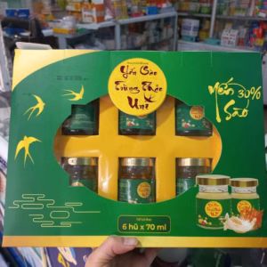 Hộp 6 Lọ 35% Yến Sào Đông Trùng Hạ Thảo Cao Cấp - Uni Pharma