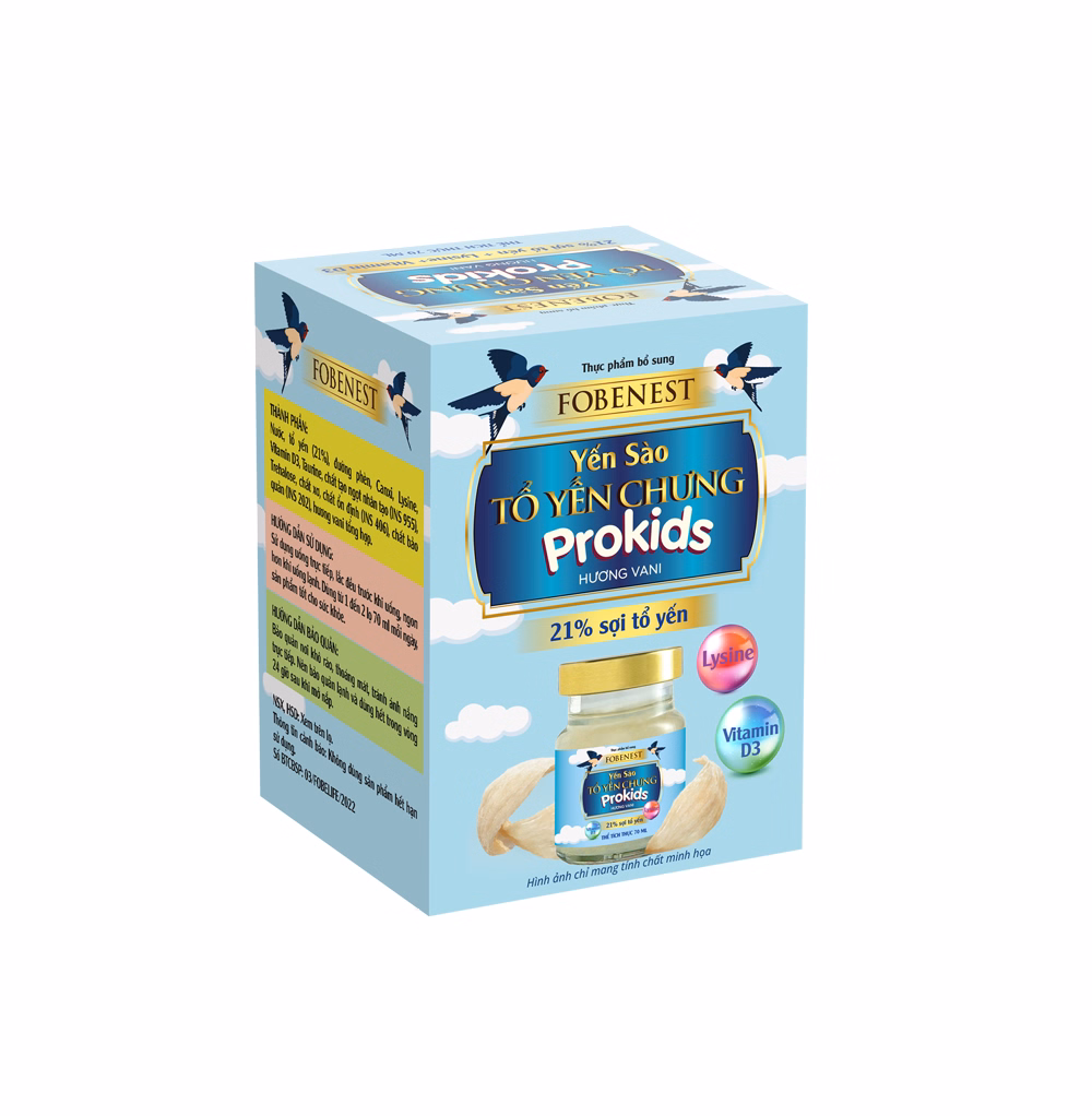 Yến Sào Fobenest Prokids 70Ml 21% Sợi Tổ Yến Hương Vani - Fobelife - Ảnh 7