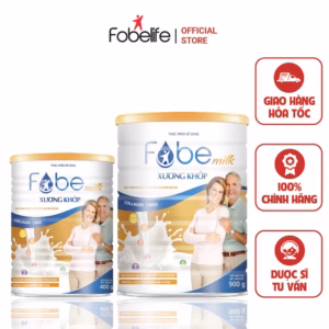 Sữa Bột Fobemilk Xương Khớp, Bổ Sung Collagen Giúp Xương Chắc Khỏe Dẻo Dai 900G - Fobelife
