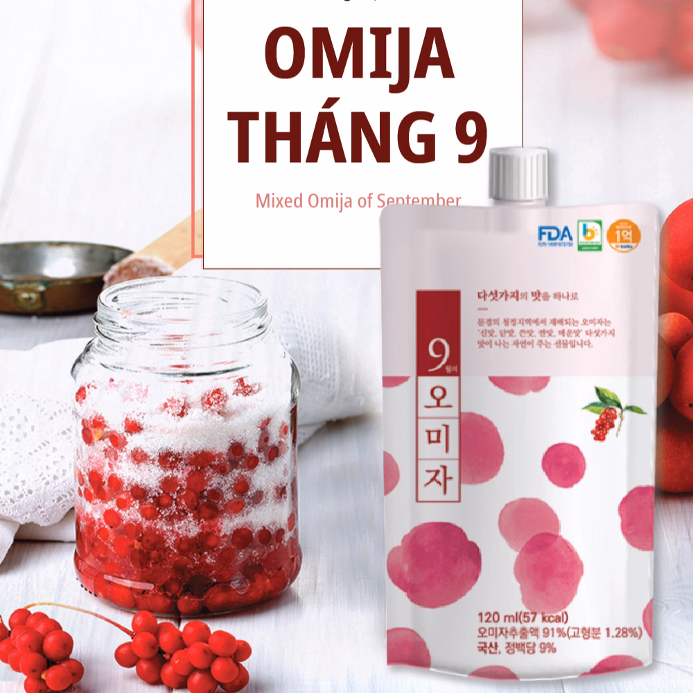 Trà Omija Tháng 9 - Mixed Omija Team Of September 120Ml X 15 Gói