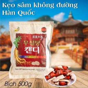 Kẹo Sâm Không Đường (Trắng) 500G - Minh Ngọc