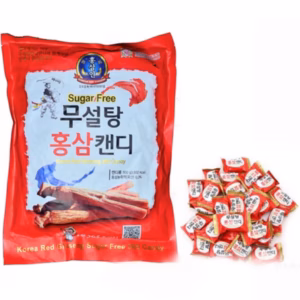 Kẹo Hồng Sâm Không Đường Đỏ 365 Hàn Quốc ( Bịch 500G) - Minh Ngọc
