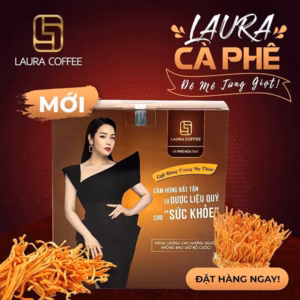 Cafe Đông Trùng Hạ Thảo Laura Coffee Hộp 1O Gói Laura Sunshine