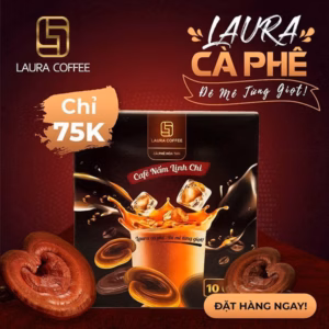 Cafe Nấm Linh Chi Laura Coffee Hộp 10 Gói Laura Sunshine