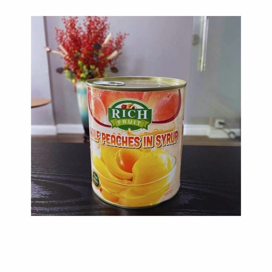 Đào Ngâm Nước Đường Rich 825Gr/Lon - Minh Ngọc - Ảnh 2