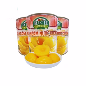 Đào Ngâm Nước Đường Rich 825Gr/Lon - Minh Ngọc