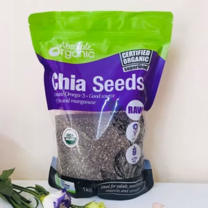 1Kg Hạt Chia Seeds Tím Absotute Organic Úc Túi 1Kg - Hạt Nhập Khẩu - Minh Ngọc