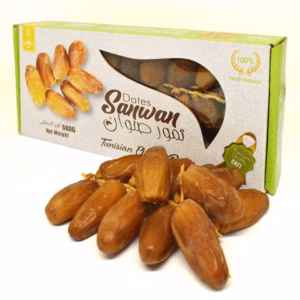 Chà Là Nguyên Cành Sấy Dẻo Dates Sanwan Tunisia - Hộp 500Gr - Minh Ngọc