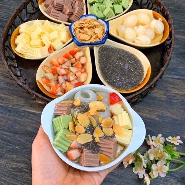 Set Nguyên Liệu Chè Khúc Bạch Nấu 5-6 Chén Ngon Mát Chất Lượng- Minh Ngọc - Ảnh 4