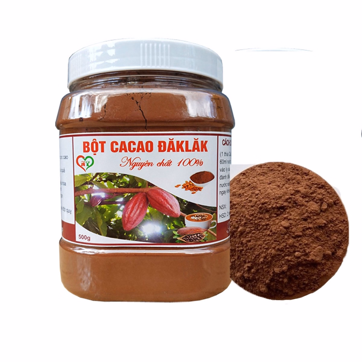 500G Bột Cacao Daklak Nguyên Chất - Minh Ngọc