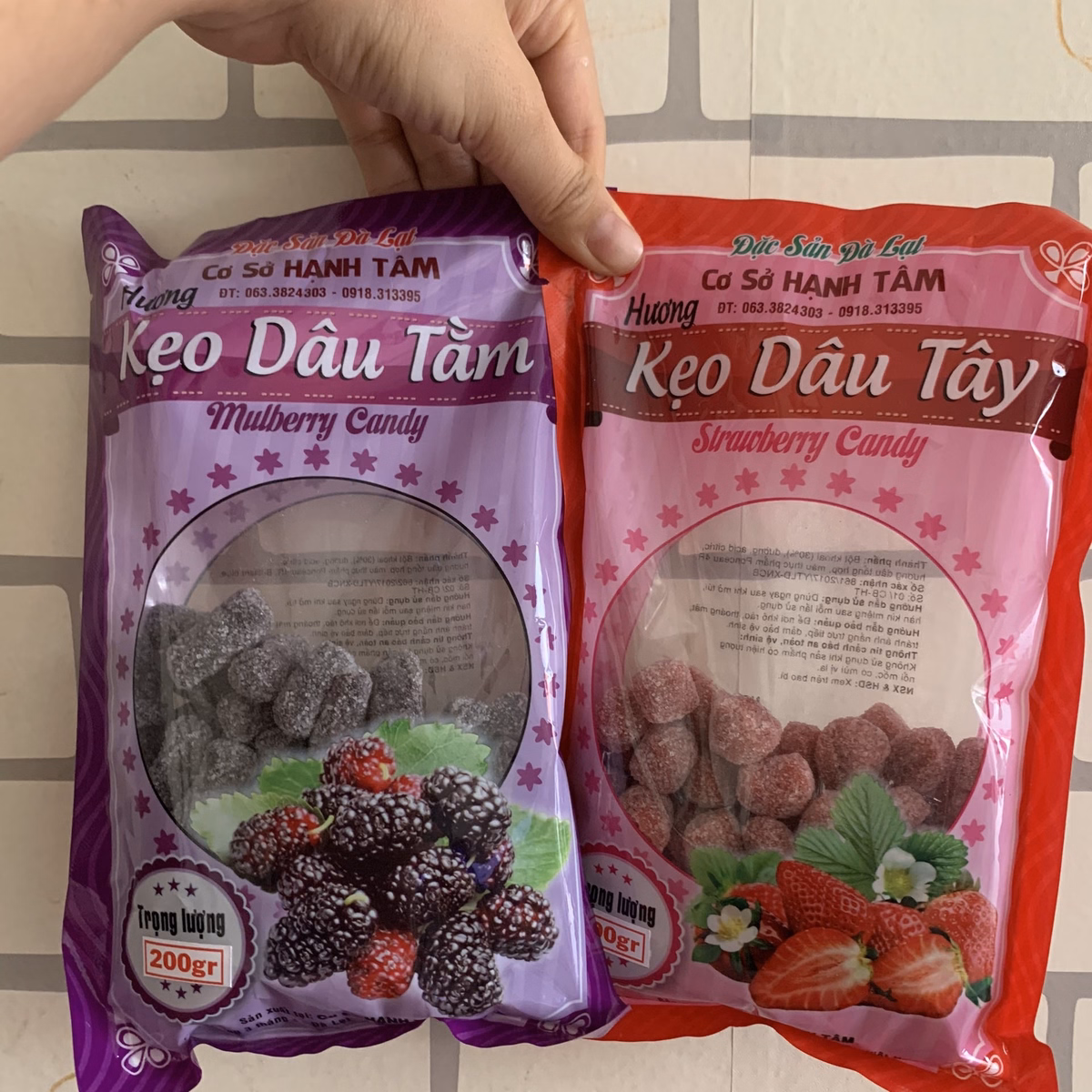 Gói Kẹo Dâu Tây Hoặc Dâu Tằm Đặc Sản Đà Lạt 200G/Gói - Minh Ngọc - Ảnh 4