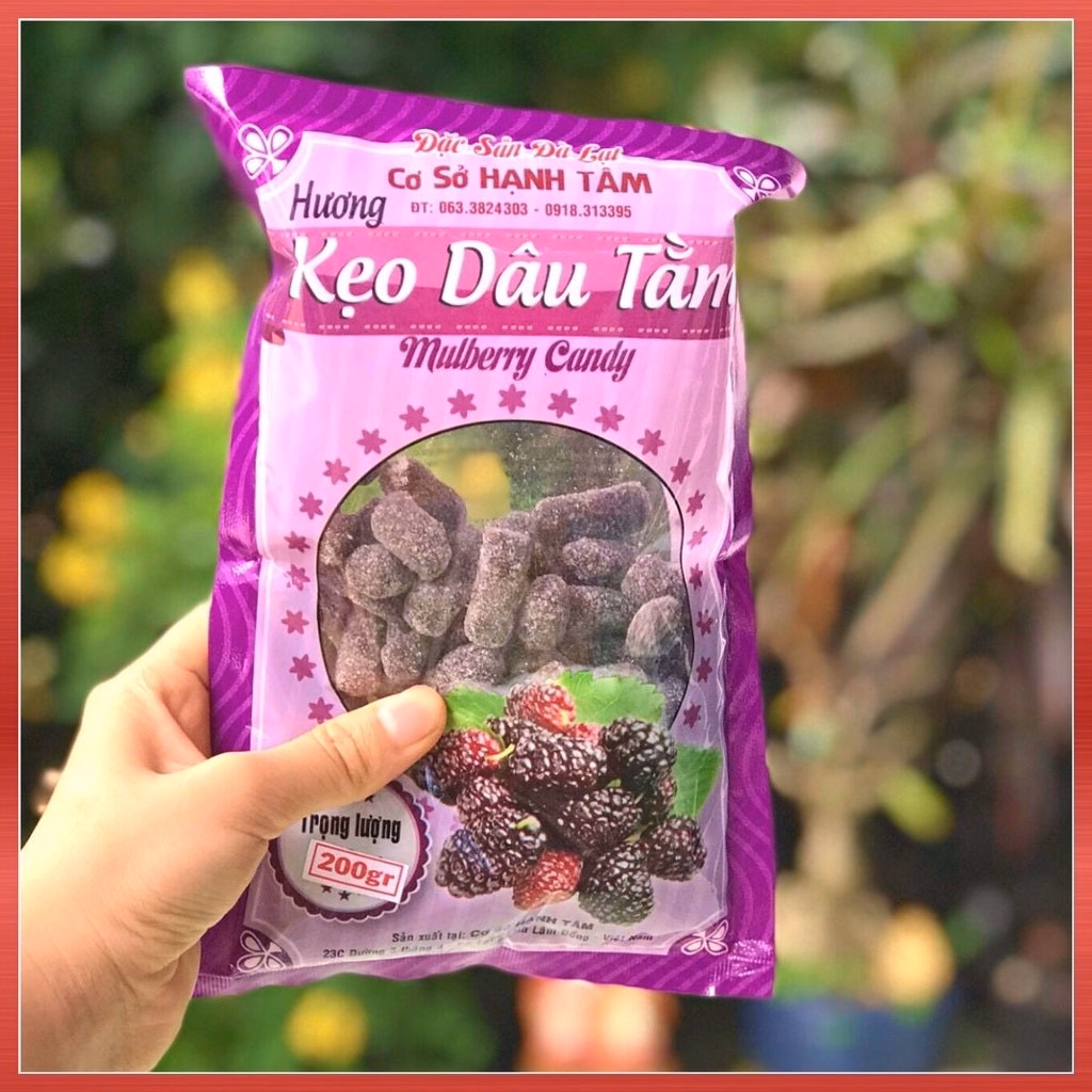 Gói Kẹo Dâu Tây Hoặc Dâu Tằm Đặc Sản Đà Lạt 200G/Gói - Minh Ngọc - Ảnh 5