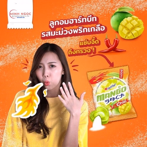 Kẹo Xoài Muối Ớt Thái Lan 120G/Gói - Minh Ngọc - Ảnh 4