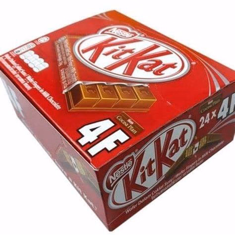 Hộp Bánh Kitkat Phủ Socola 4F Hộp 24 Thanh X 35G -Nestle- Gdn