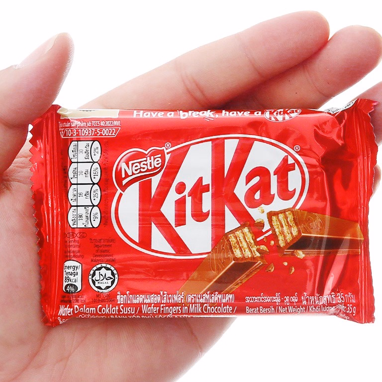 Hộp Bánh Kitkat Phủ Socola 4F Hộp 24 Thanh X 35G -Nestle- Gdn - Ảnh 3