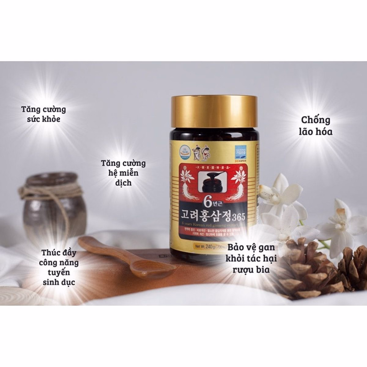 Hộp 2 Hũ Cao Hồng Sâm 6 Năm - 365 - Ảnh 3