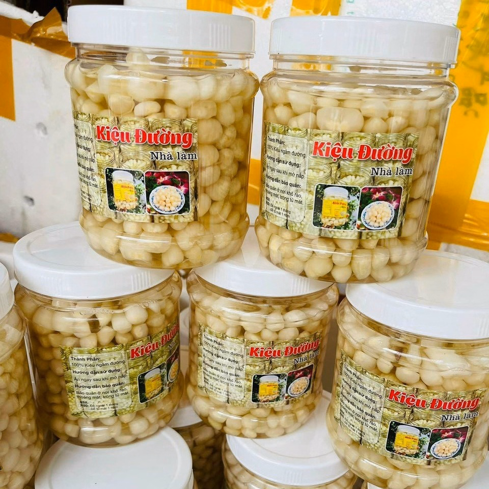 Củ Kiệu Ngâm Đường Chua Ngọt Nhiều Kiệu Chuẩn Ngon 800G - Winnie House - Ảnh 4