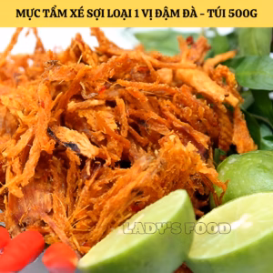 Mực Khô Xé Sợi Tẩm Gia Vị Ngon Đậm Đà, Loại 1, Túi 500G Av001 - Lady'S Passion