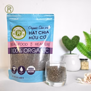 Hạt Chia Hữu Cơ Hũ 1Kg - Real Food