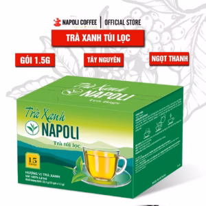 [Hộp] Trà Xanh Napoli Túi Lọc - Napoli Coffee - 15 Gói/Hộp