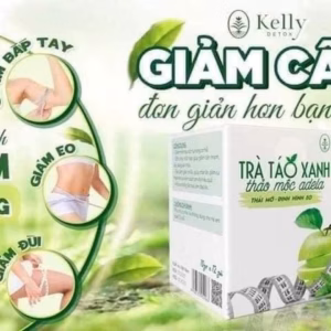 Trà Táo Xanh Giảm Cân Kelly Thảo Mộc Adela Detox Hộp 12Gói - Adela Detox
