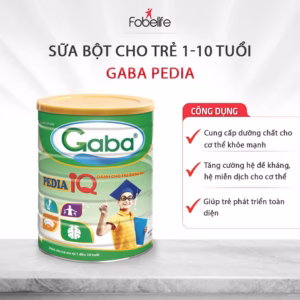Sữa Bột Gaba Pedia Iq Bổ Sung Dinh Dưỡng Cho Trẻ Phát Triển Chiều Cao Và Não Bộ, Giúp Trẻ Phát Triển Toàn Diện - Fobelife
