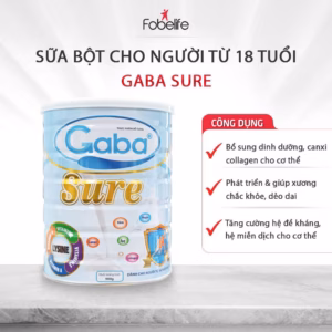 Sữa Bột Gaba Sure Bổi Bổ Phục Hồi Sức Khỏe, Bổ Sung Collagan, Canxi Cho Xương Dẻo Dai Chắc Khỏe - Fobelife