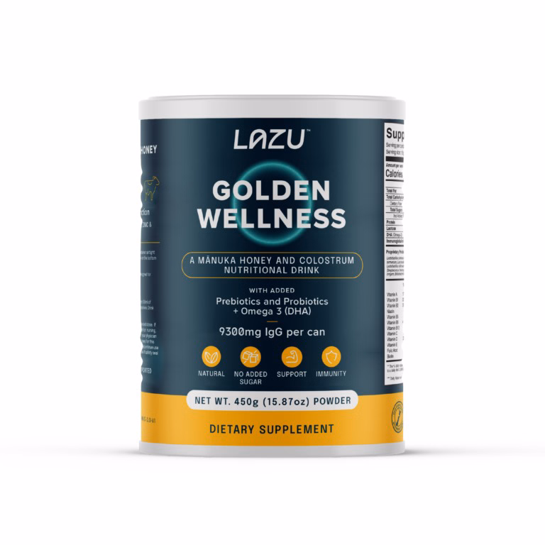 01 Lon Sữa Non Lazu Golden Wellness (Igg 20%), Sữa Tách Béo & Mật Ong Manuka - Lazu - Ảnh 19