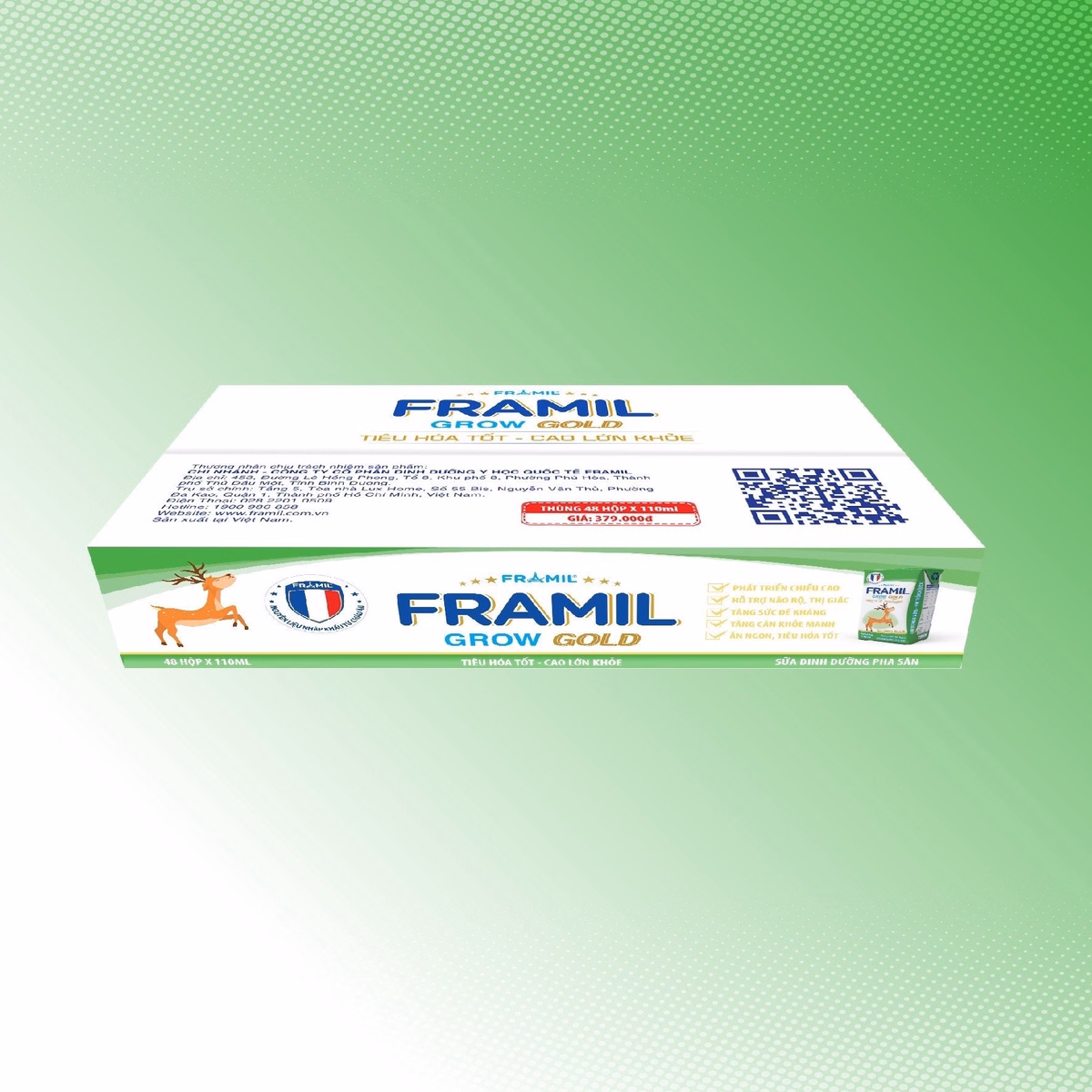 (Thùng) Sữa Bột Pha Sẵn Framil Grow Gold 110Ml (12 Lốc/Thùng) - Franci. - Ảnh 3