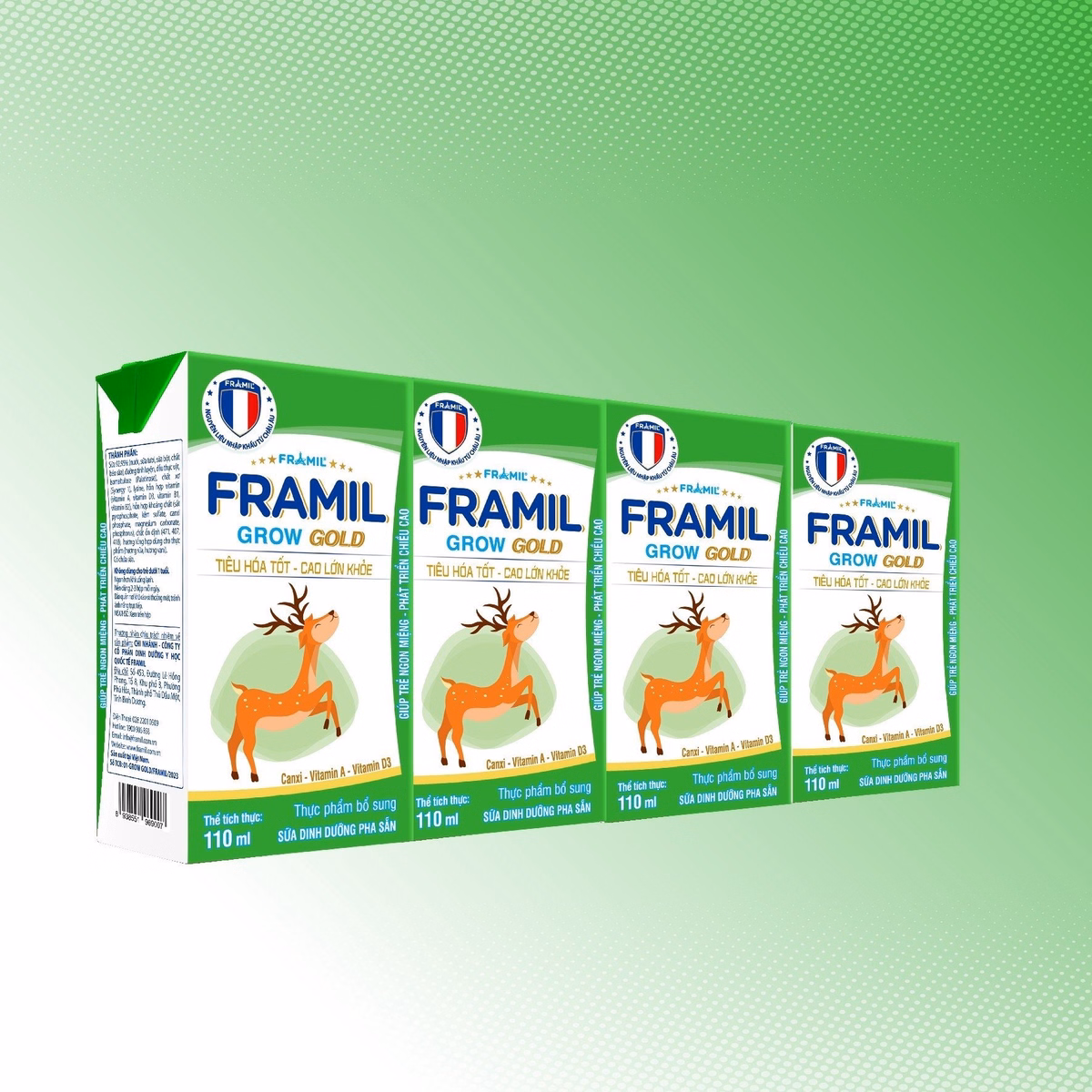 (Thùng) Sữa Bột Pha Sẵn Framil Grow Gold 110Ml (12 Lốc/Thùng) - Franci. - Ảnh 4