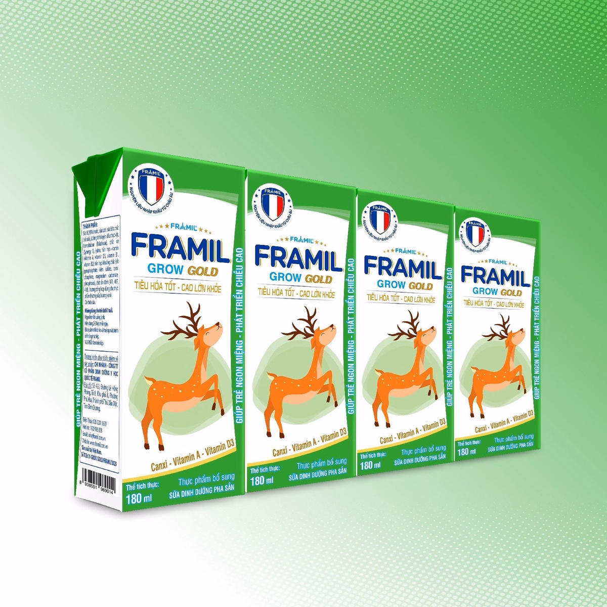 (Thùng) Sữa Bột Pha Sẵn Framil Grow Gold 180Ml (12 Lốc/Thùng) - Franci. - Ảnh 3