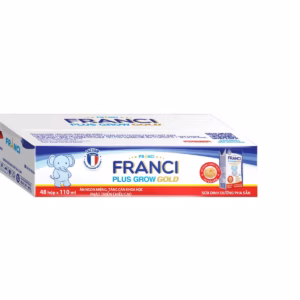 (Thùng)Sữa Bột Pha Sẵn Franci Plus Grow Gold 180Ml (12 Lốc/Thùng) - Franci