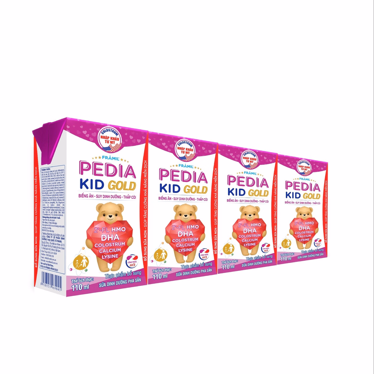 (Thùng) Sữa Bột Pha Sẵn Framil Pedia Kid Gold_110Ml - Franci. - Ảnh 3