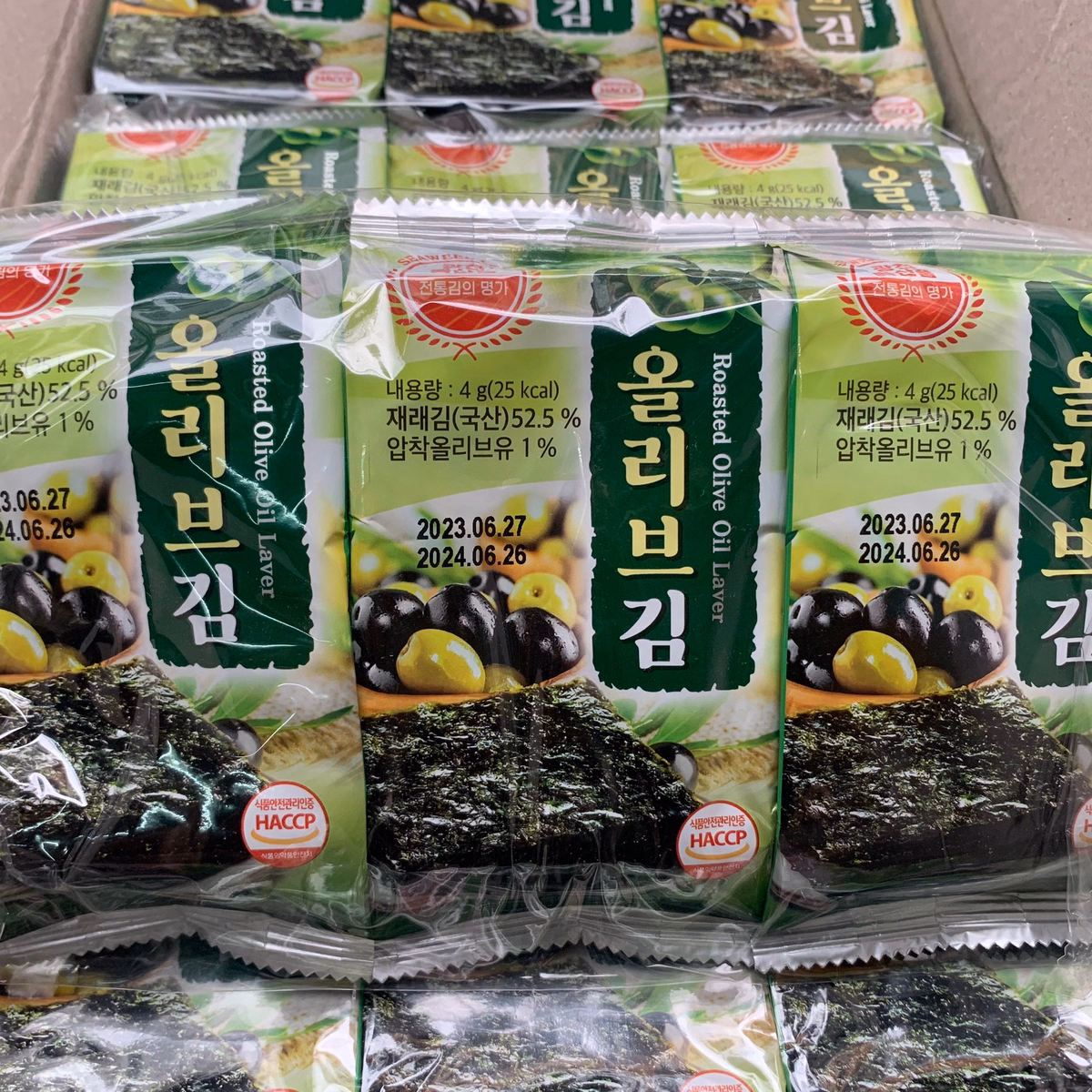 Lốc 3 Gói Rong Biển Ăn Liền Cuôn Cơm Olive Gwangcheon Haejeo Hàn Quốc - Ảnh 4