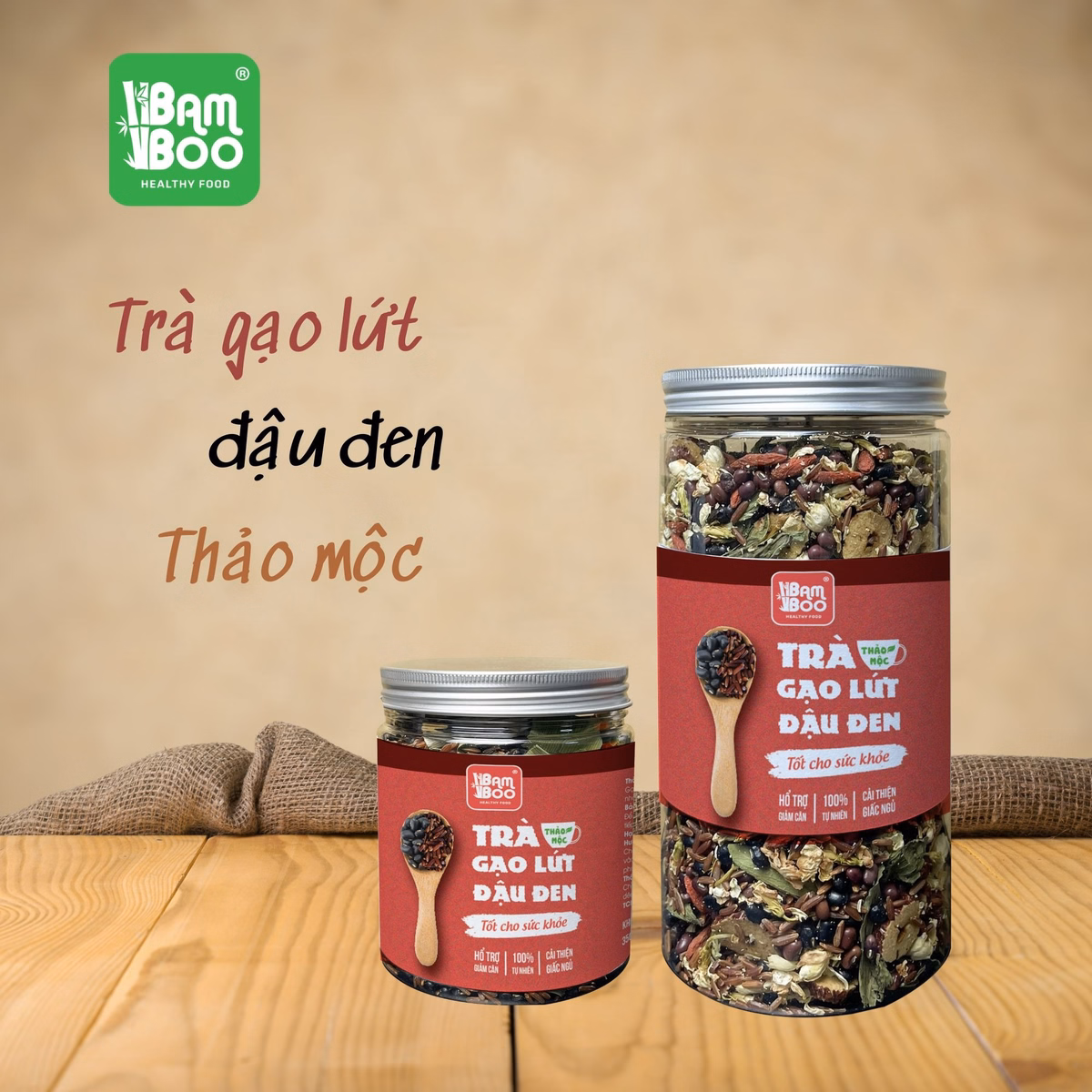 Trà Gạo Lứt Đậu Đen Vị Thảo Mộc - Detoko - Ảnh 2