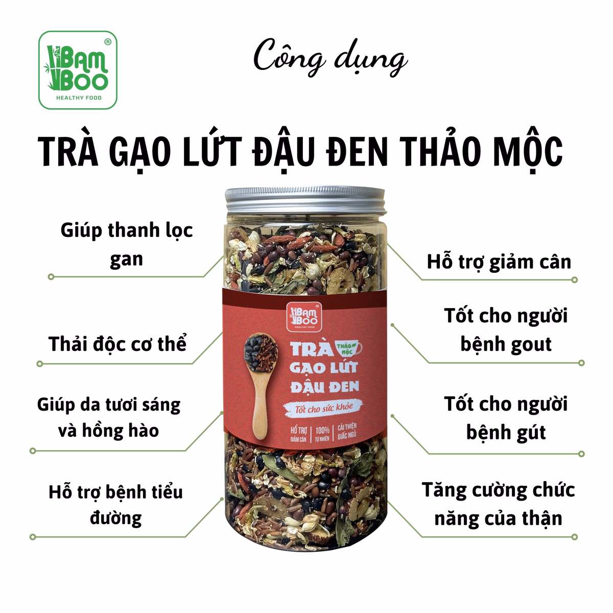 Trà Gạo Lứt Đậu Đen Vị Thảo Mộc - Detoko - Ảnh 4