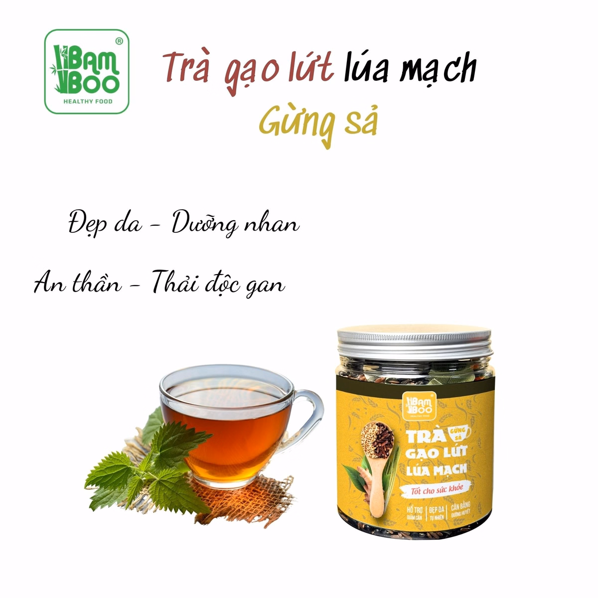 Trà Gạo Lứt Lúa Mạch Gừng Sả Detoko Phiên Bản Mới - Detoko - Ảnh 5