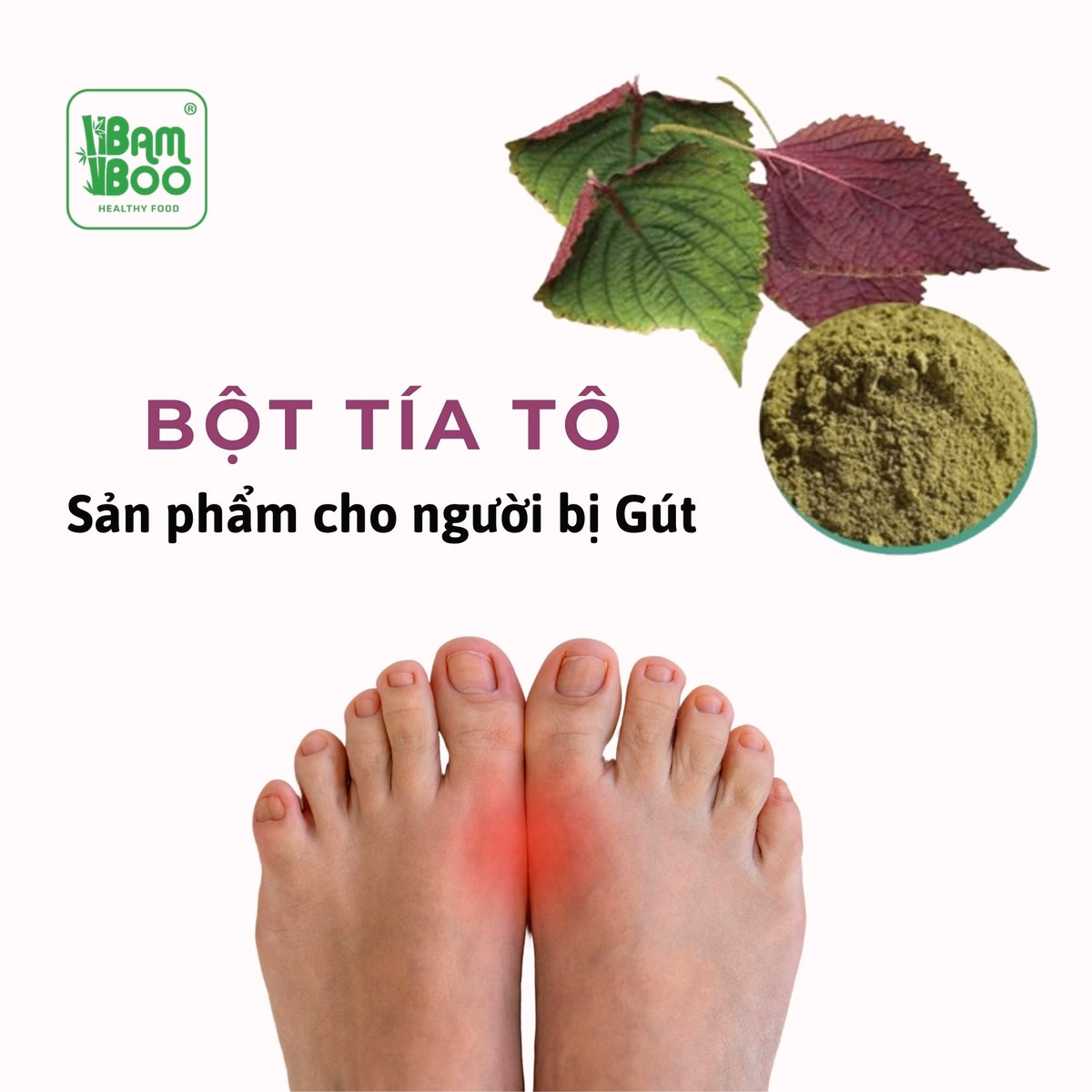 Bột Tía Tô Nguyên Chất 100G - Bamboo - Ảnh 7