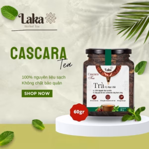 Trà Cà Phê Cascara Laka Tea Bạc Hà Hũ 60Gr, 100% Quả Cà Phê Chín Mọng, Công Nghệ Enzyme Độc Quyền