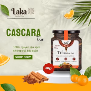 Trà Cà Phê Cascara Mix Cam Quế Laka Hũ 60Gr , 100% Quả Cà Phê Chín Mọng, Công Nghệ Enzyme Độc Quyền