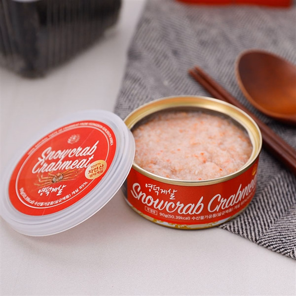 Thịt Cua Tuyết Đóng Hộp Canned Crabmeat Snowcrab 90G - Genuine - Ảnh 2